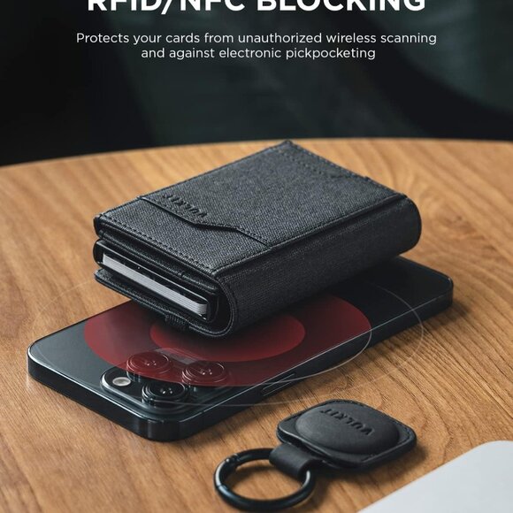 Mens Airtag Wallet Pop Up Credit Card Wallet RFID Trifold ID Holder Black - Picture 4 of 5